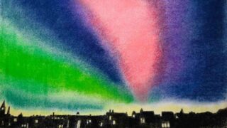 Wenn Farben am Nachthimmel tanzen – Ausstellung von Birgit Heimburg